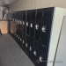 Black & Beige Bank of 4 Doors Double Tier Storage Locker